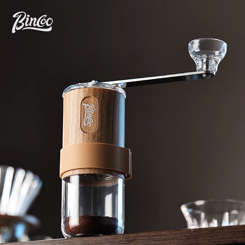 Bincoo Manual Coffee Grinder Coffee Bean Grinder Hand-Cranked Coffee Appliance Small Portable Steel Core Hand Grinder