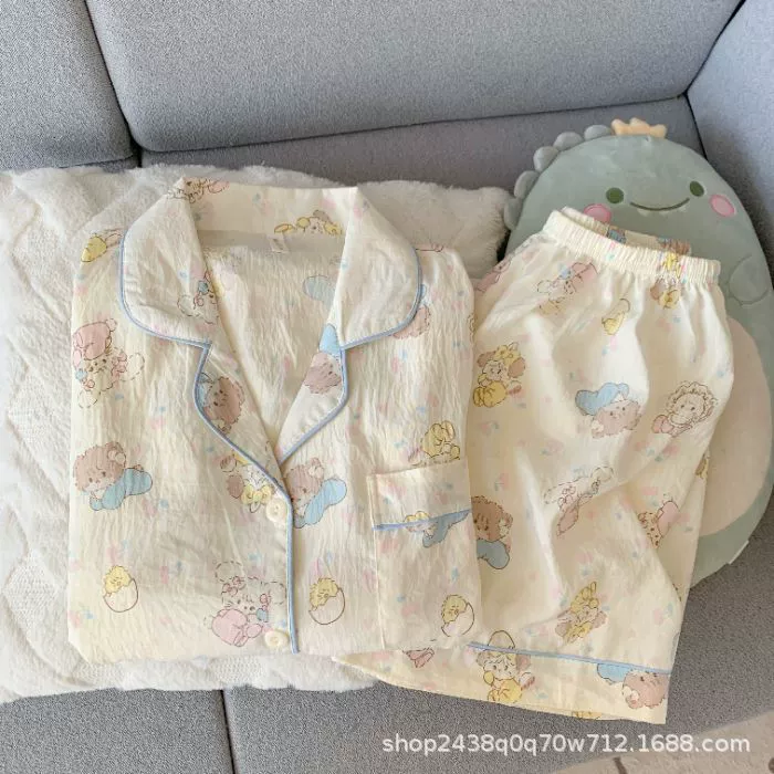 Hello Kitty, summer cotton thin pijama, set