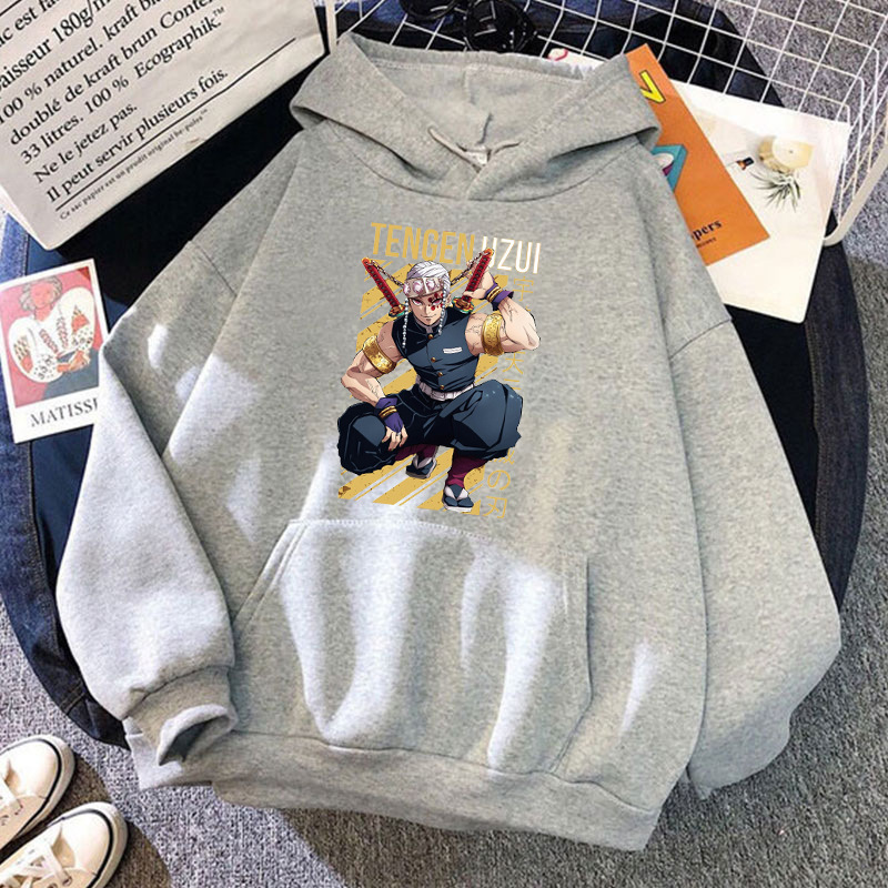 New Fashion Anime Uzui Tengen Printing Hoodies Unisex
