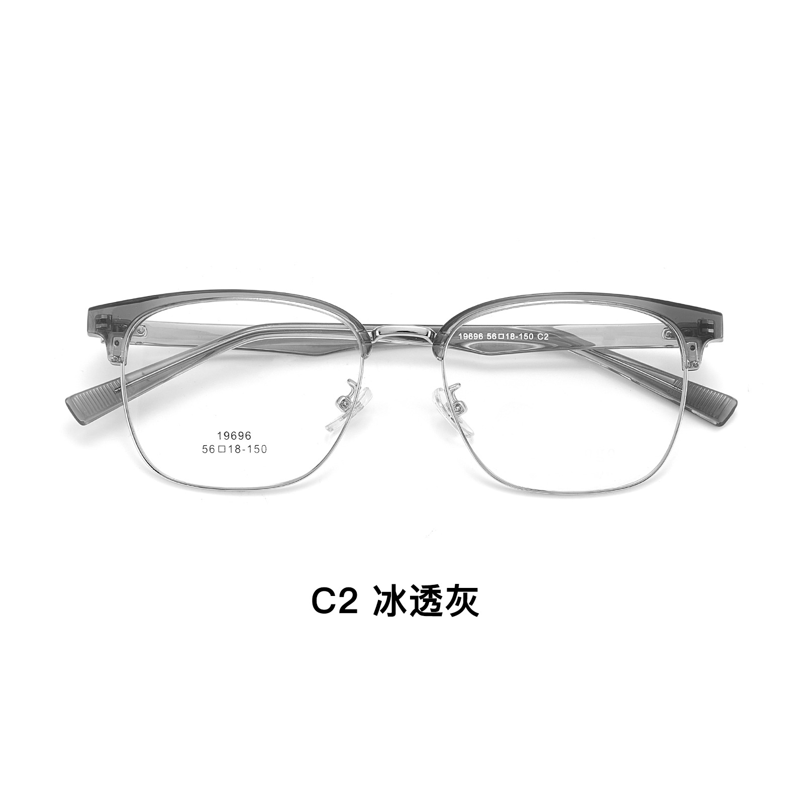 Gran cara hombre temperamento de negocios hombre ceja marco de gafas metálicas marco de gafas TR90 ultra-durazo marco de gafas mayorista con gafas