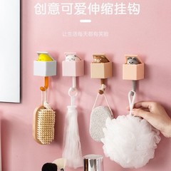 TEMU抖音外贸爆款猫咪挂钩可爱卡通少萝风小动物伸缩挂钩in风