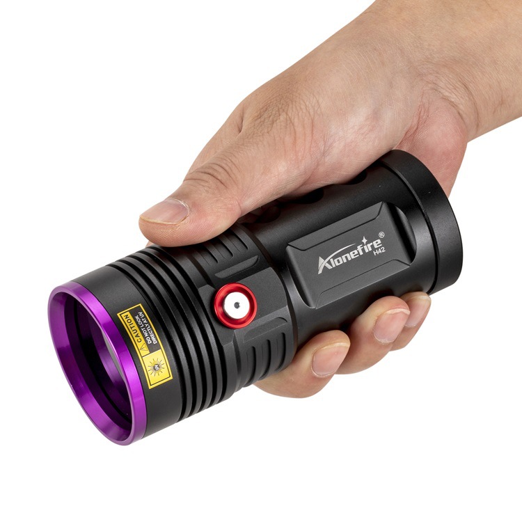 Linterna UV Real H42, lámpara violeta de 45W, 365nm, detección de defectos, fluorescencia y aceite