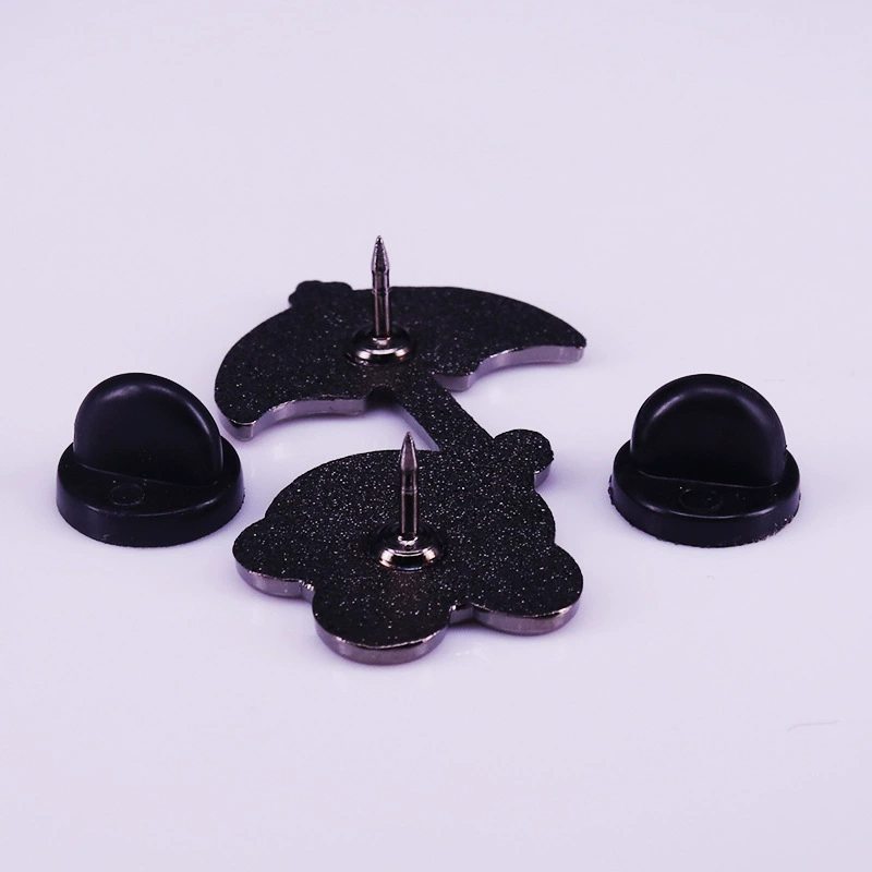Umbrella, pink brooch, badge