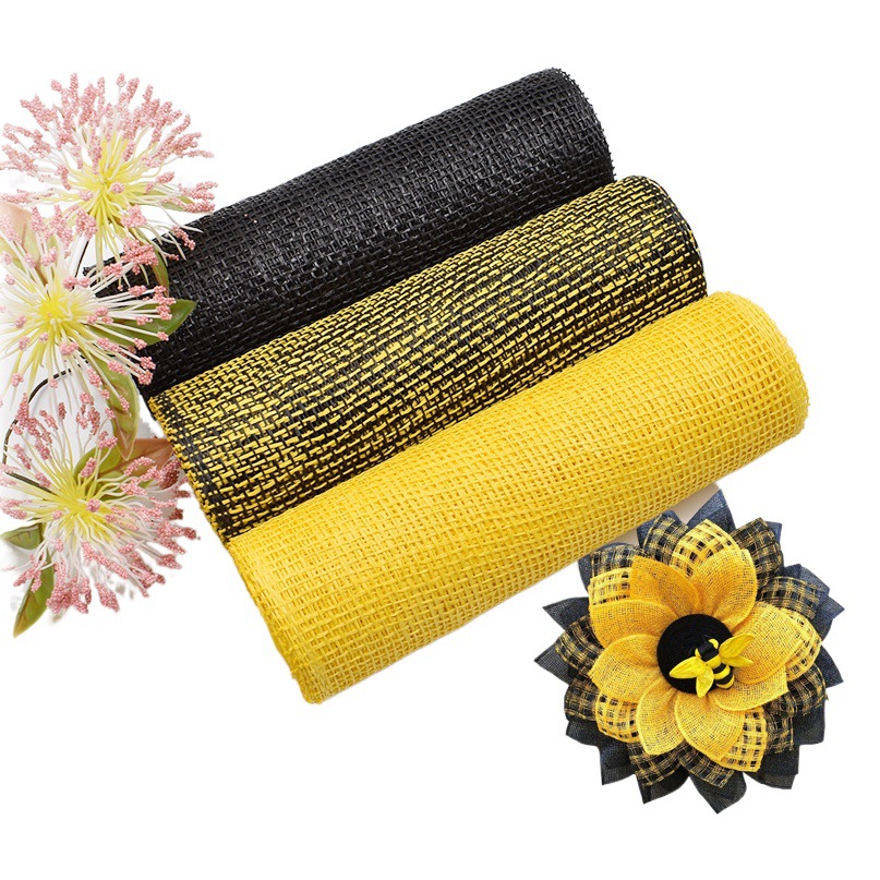 Fábrica al por mayor primavera y verano guirnalda decorativa puerta colgante abeja Festival regalo decoración DIY guirnalda material poliéster PP neto