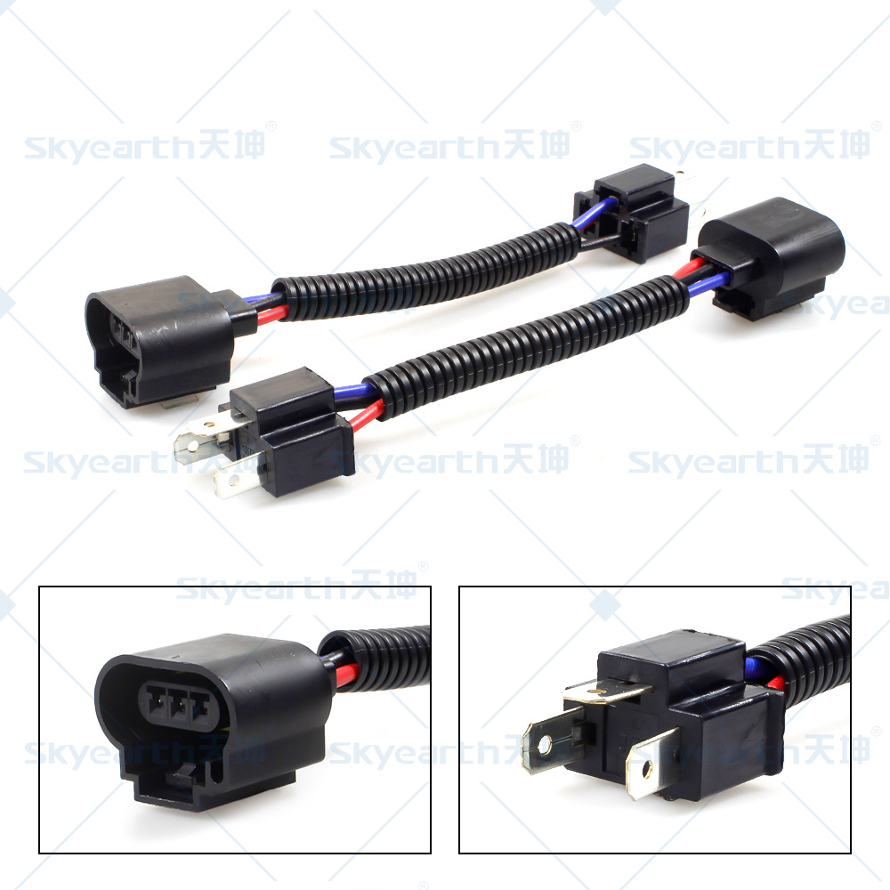 Faros de automóvil adaptador de lámpara de niebla de línea de extensión de lámpara de automóvil kit de arnés de cableado de fabricación directa puede producirse bajo demanda