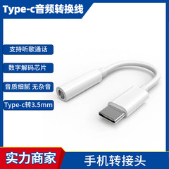 type-c to 3.5mm female suitable for Apple lightning mobile phone audio cable adapter for listening to music and calling wire control