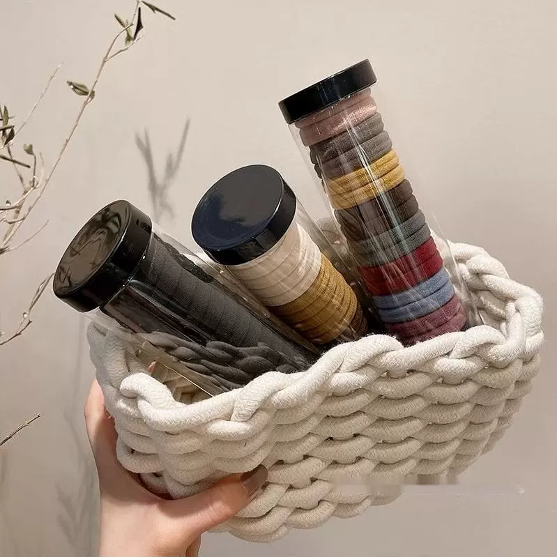 扎头发皮筋女扎头头绳女生橡皮筋高弹力耐用发绳皮套胶圈黑色发圈