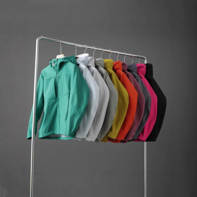 25 Years New N Series Thin Velvet Water-Repellent Breathable Spring & Fall Couple Clothing Outdoor Sports Soft Shell Hooded Jacket