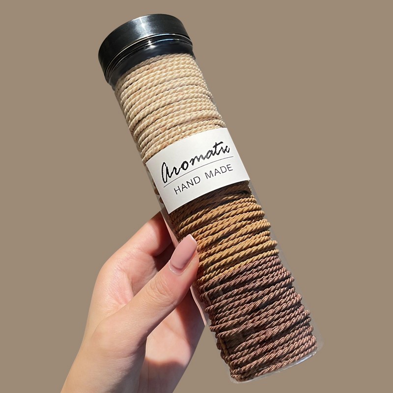 Cuerdas de cabello de color caramelo niñas no lastiman el cabello de correa de correa de correa de correa de cabello de cabello lindo para niños anillo de cabello de cuero image 16