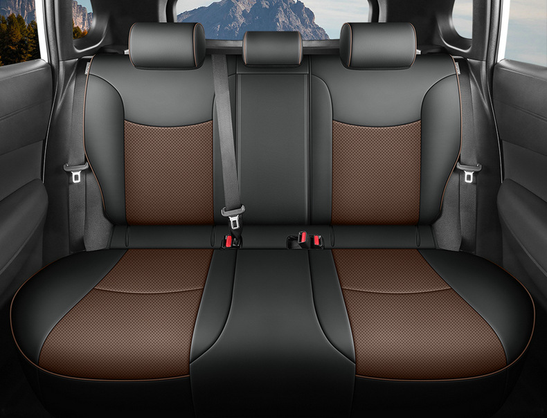 Suitable for 26 models of Toyota RAV4, universal seat covers for all seasons, full coverage perforated leather seat covers