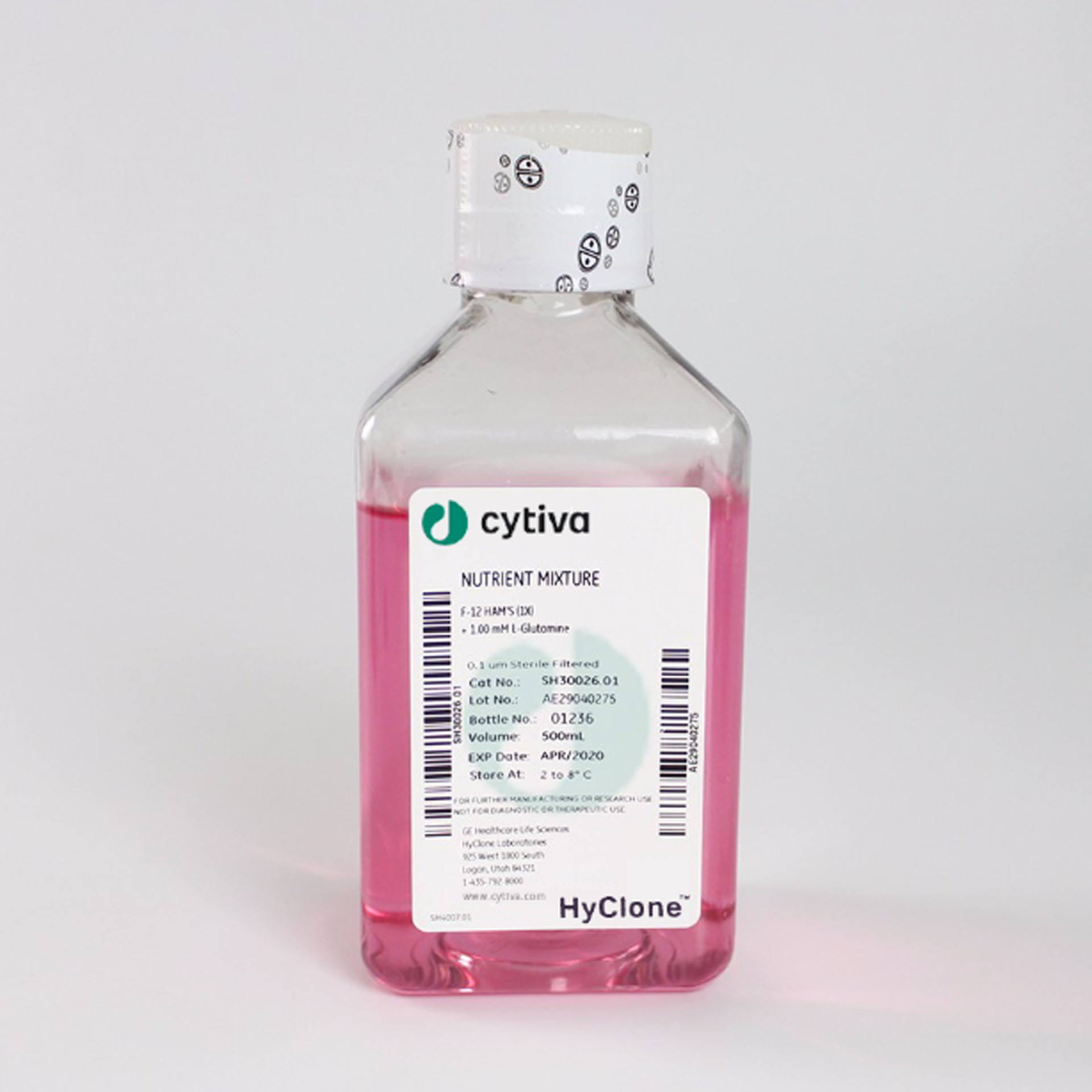 Cytiva SH30026.01 F12液体培养基,500ml/瓶