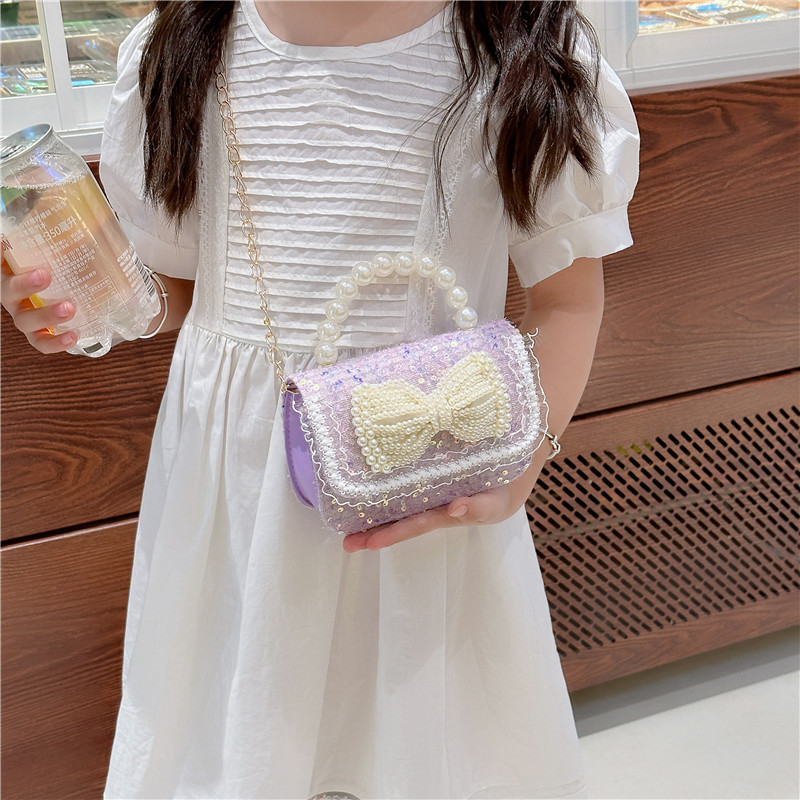 Nueva chica pequeña bolsa de hombro fragante bolso de moda perla esquinilla bolsa de cadena de cambio bolso cuadrado