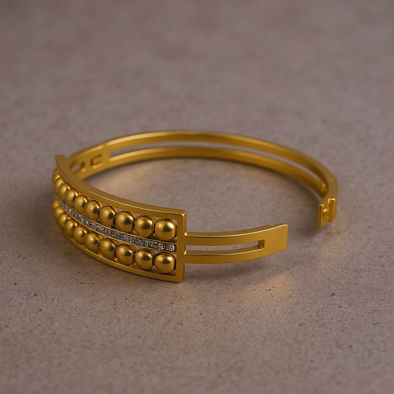 European and American New Amazon Micro-Bead Rotating Bracelet for Women, Creative Bracelet to Relieve Stress and Anxiety, Women's Open Hand Jewelry