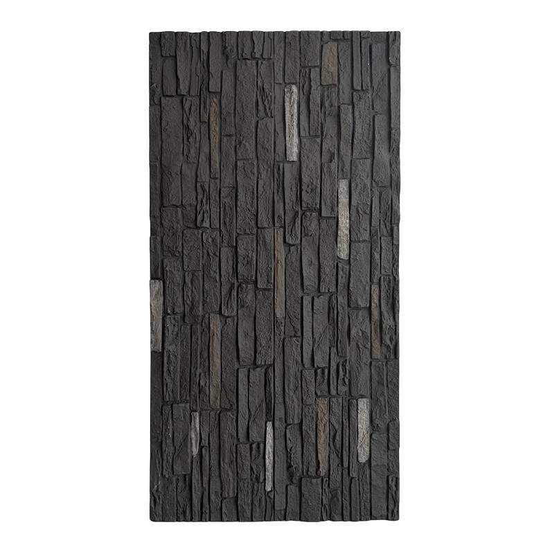 Pu ligero piel de piedra piedra cultura piedra real roca pequeña TV pared de fondo villa pared exterior ladrillo piedra de cerámica ligera al aire libre