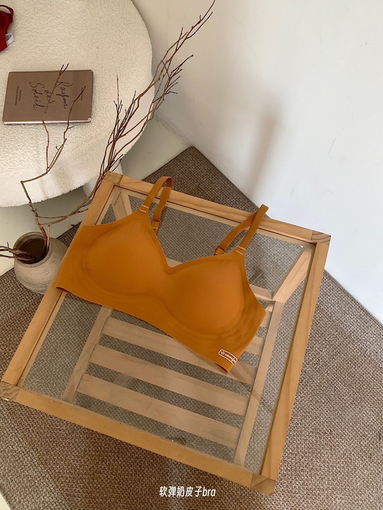 Underwear, thin summer push up bra, supporting wireless bra for students