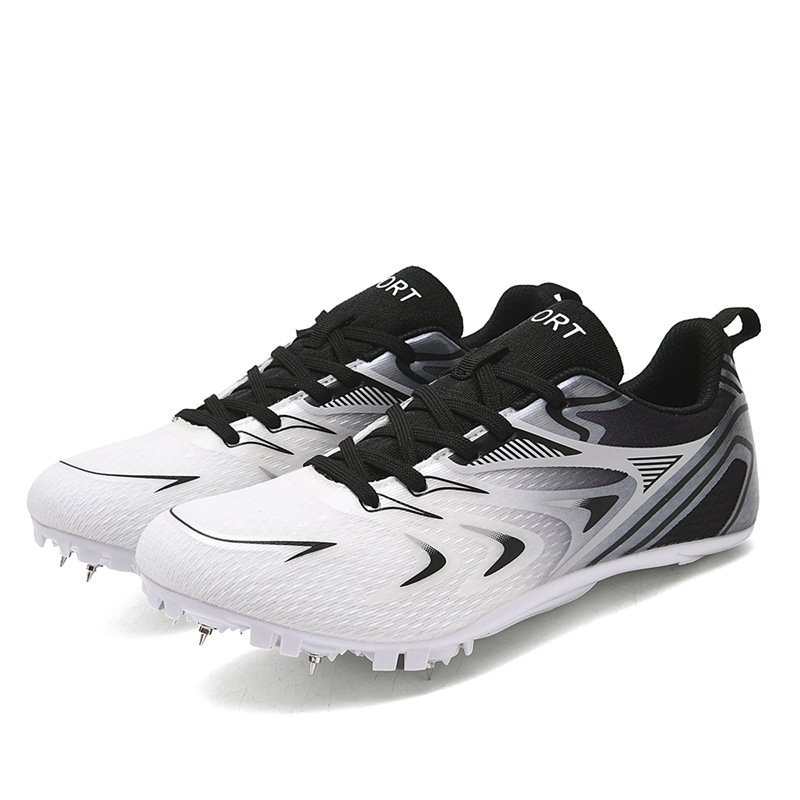 Nuevos zapatos de clavos de pista y campo para estudiantes de primaria y secundaria para competir en exámenes deportivos para correr y respirar zapatos de entrenamiento deportivo