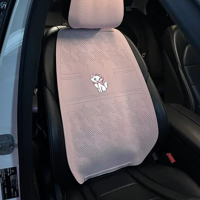 【Special Clearance Price】Car Seat Cushions, Seat cushion, seat cover - mary-cat-pink-saddle-cushion-with-backrest-includes-headrest-cover-single-piece