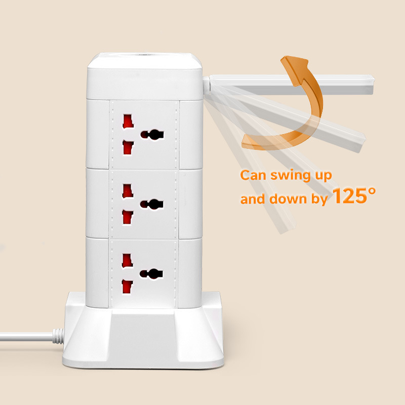 Carga inalámbrica con lámpara de escritorio plegable de escritorio vertical USB TYPE-C inteligente multi-jack enchufe fila enchufe fila