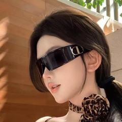 高版本发箍墨镜2025新款未来高级感女防紫外线偏光护目头箍太阳镜