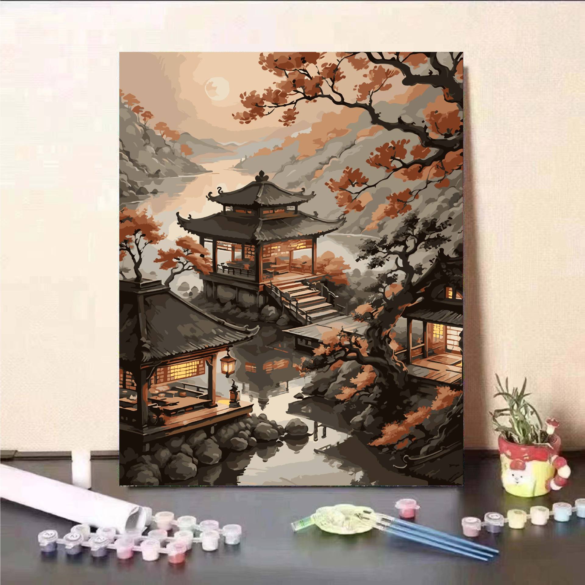 Ponies Paoli pintura al óleo digital DIY dibujos animados pintura al óleo para niños color relleno de pintura al óleo decoración