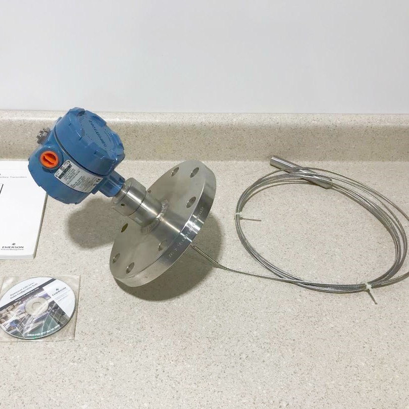 罗斯蒙特隔爆式软单杆5302导波雷达液位计 一体化数字显示屏LCD