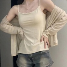 日系新款天丝开衫女长袖夏季薄款吊带外搭罩衫V领空调衫上衣女士