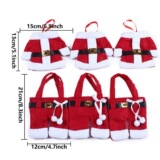 Несколько рождественских украшений западного посуды, набор рождественской маленькой одежды, набор для рождественской одежды брюки, рождественская вилка -вилка.