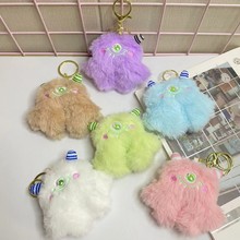 创意小怪兽毛绒玩具卡通大眼笨笨公仔小红书同款玩偶娃娃挂饰批发