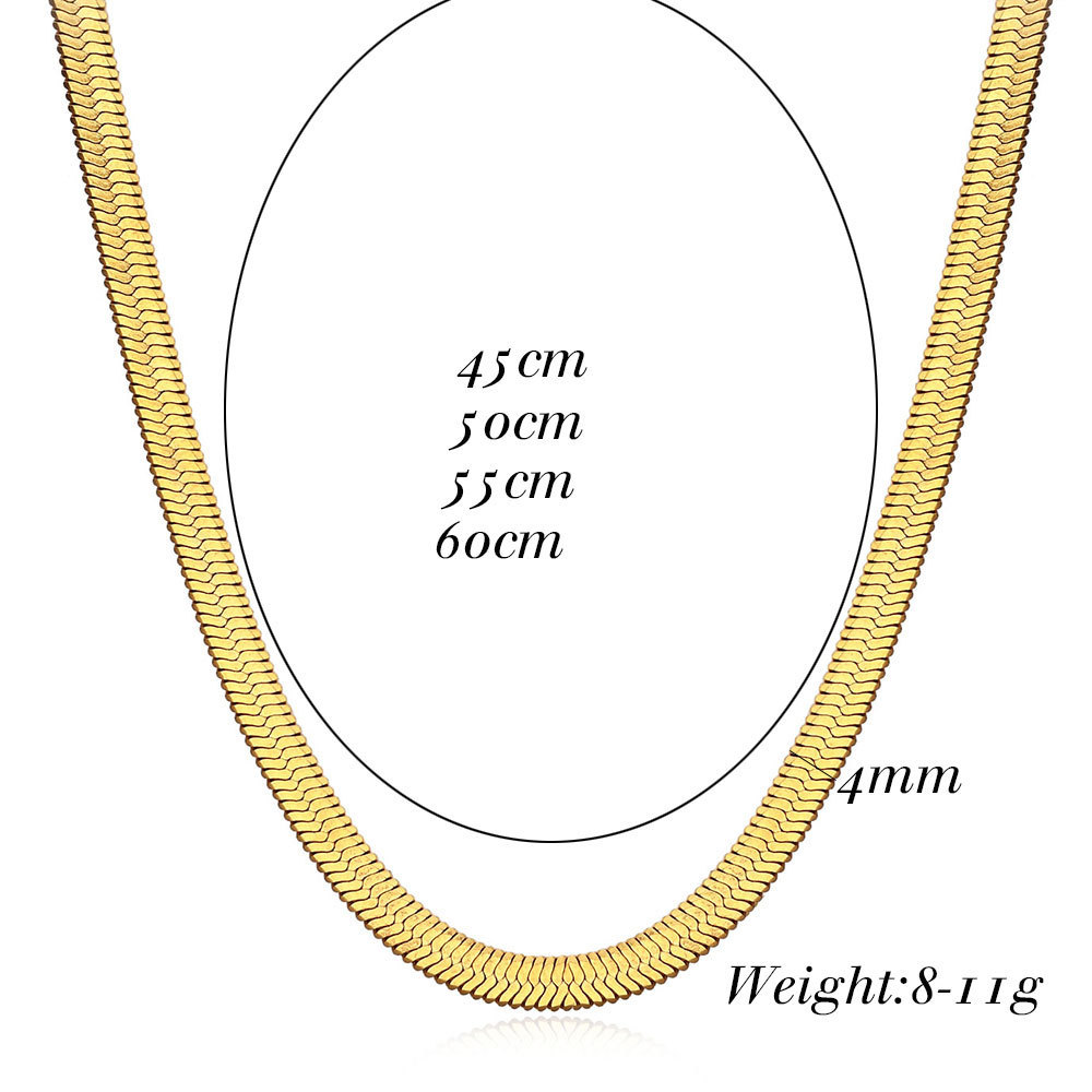 Simple Style Stainless Steel Titanium Steel Plating Gold Plated Necklace display picture 1
