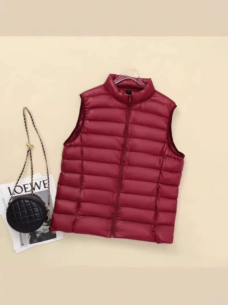 Winter light and thin ultra thin vest with down, plus size