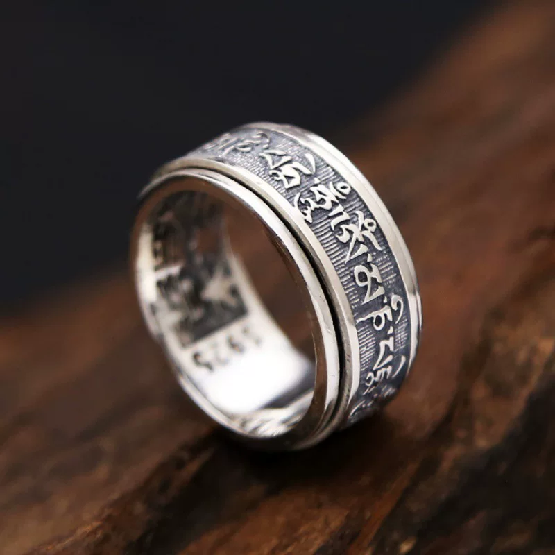 Retro ring, on index finger, wholesale, 925 sample silver