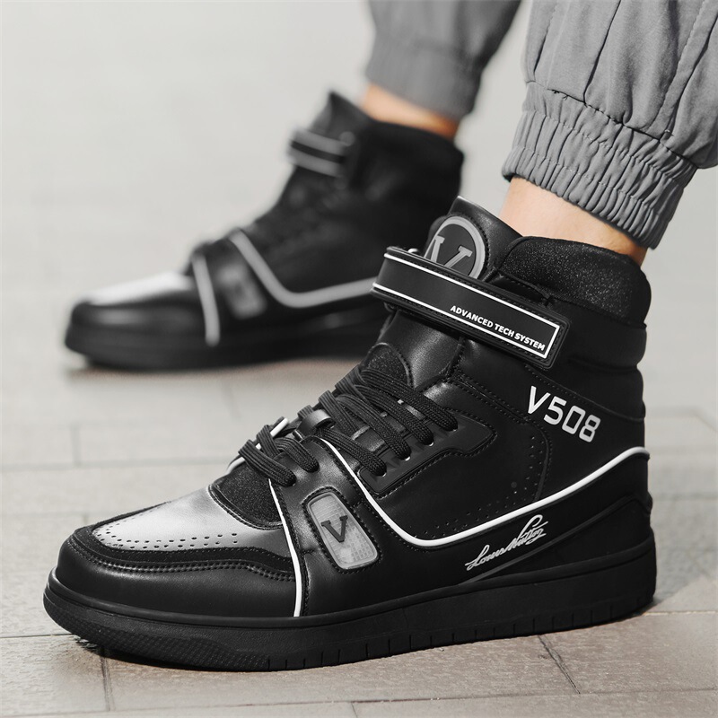 New Basketball Shoes Outdoor Couple Sports Runway Shoes Light-emitting Shoes High-top Martins Men's Shoes Casual Shoes