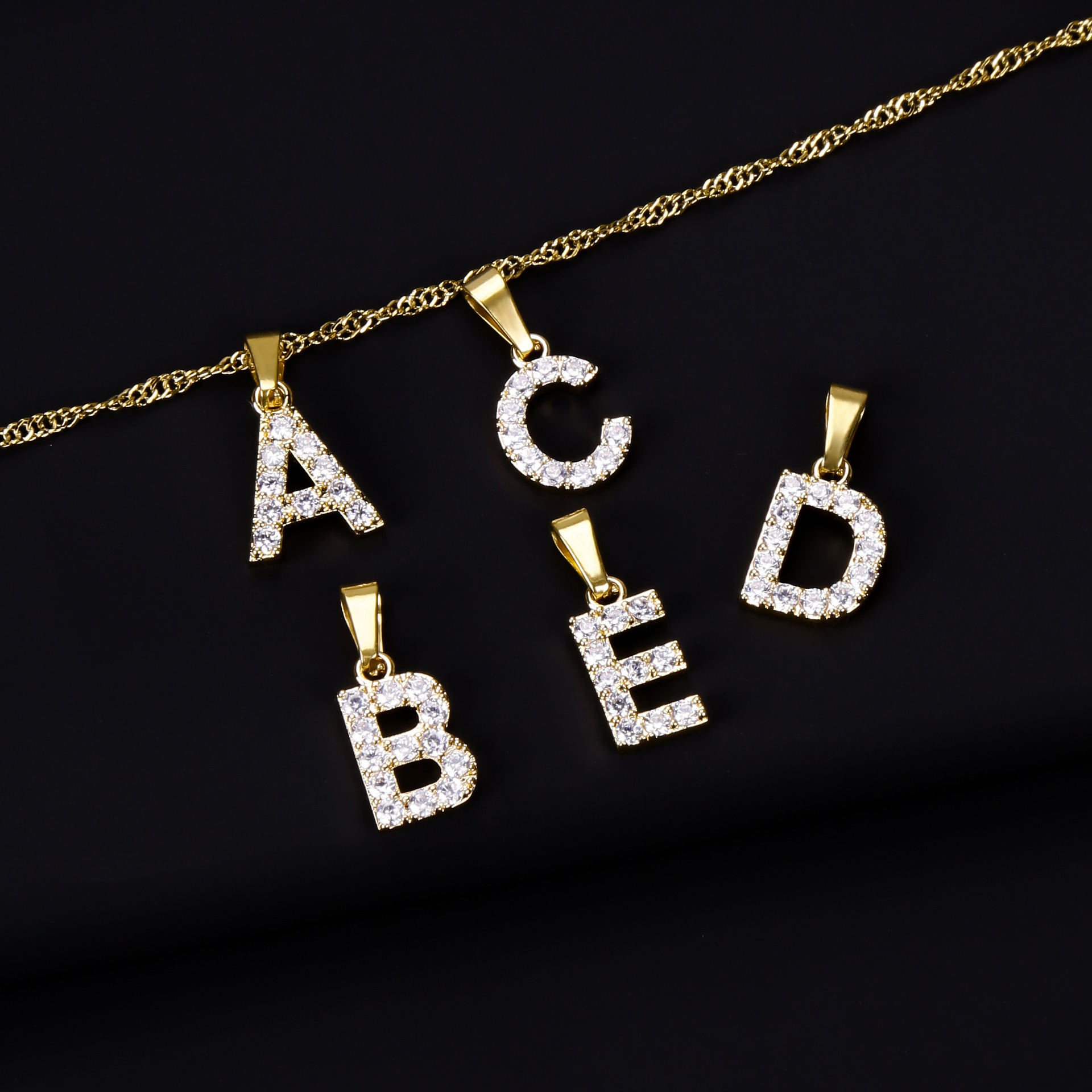 304 Stainless Steel Chain Material 1 Piece Quantity Real Gold Plated Constellation 304 Stainless Steel Simple Style Classic Style Waterproof Non Tarnish 304 Stainless Steel Pendant Necklace