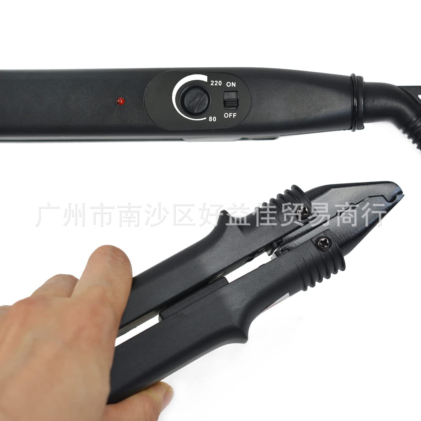 Herramienta de extensión de cabello Enchufe americano Herramienta de extensión de cabello profesional Conector de hierro caliente de fusión Barra de extensión de cabello