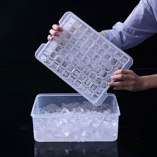 冰块模具自制冻冰块家用冰块格冰盒带盖方形格子储冰制赵之郑-阿里巴巴