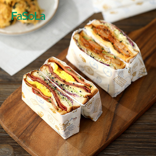 FaSoLa household sandwich packaging paper grease-proof paper burger packaging box rice ball cheese paper wrap baking oil paper
