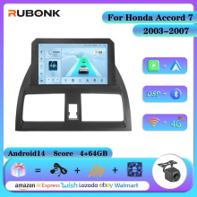 适用03-07款本田七代雅阁专用安卓大屏导航播放器蓝牙无线Carplay