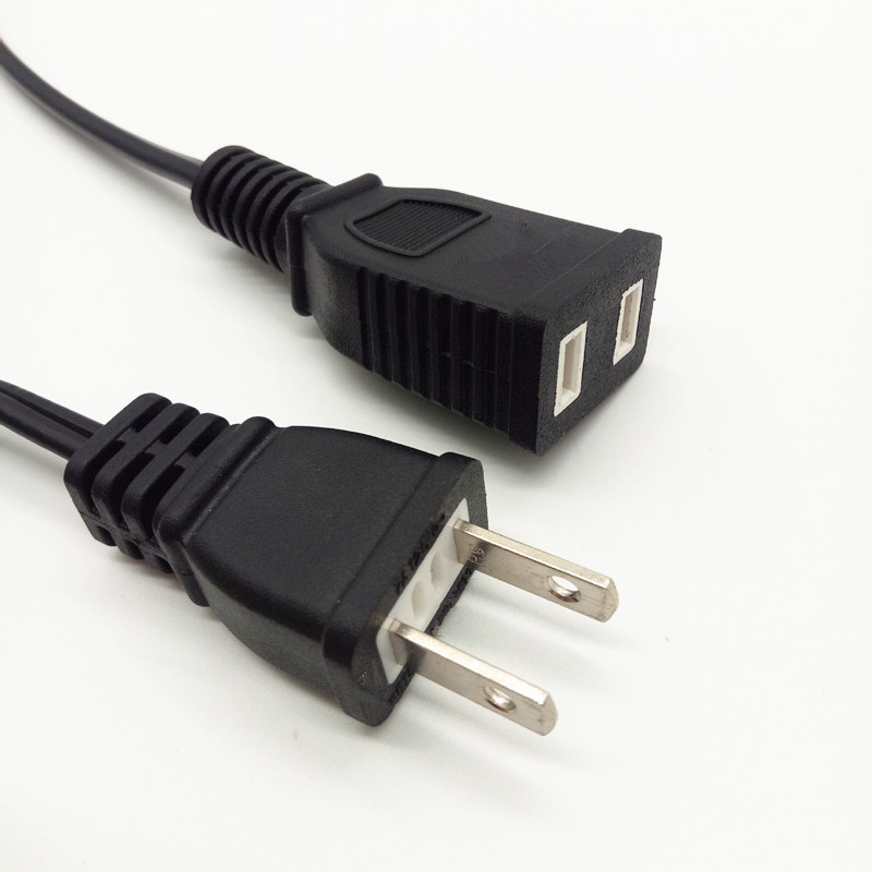 供应日本插头电源线日规纯铜电源线日本公母对插插头线日标电源线