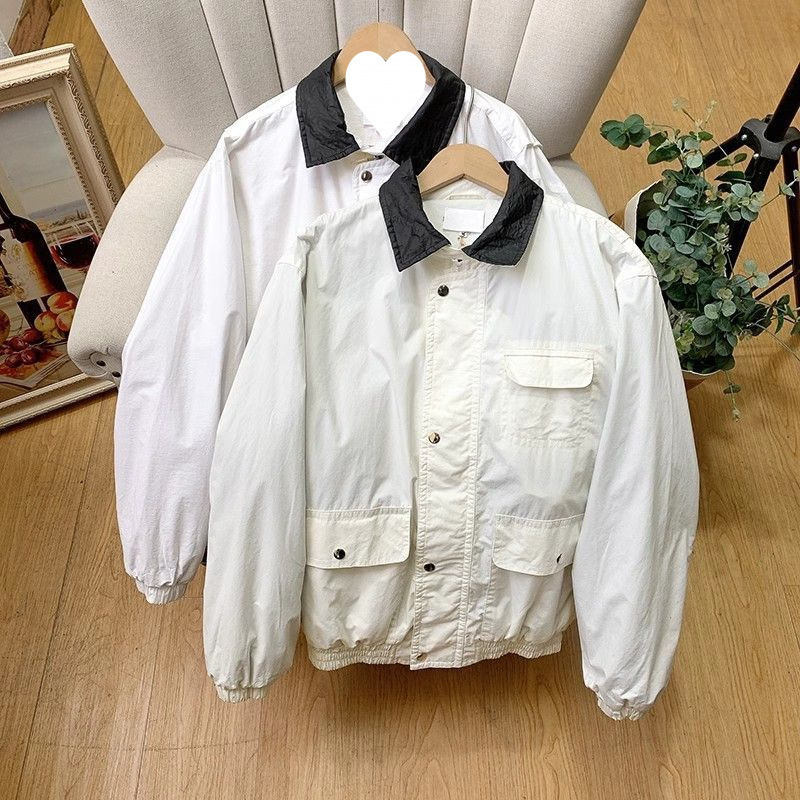 Unisex~Fleece-Lined! 80S Hong Kong Style Motorcycle Jacket/Retro American Bomber Jacket for Autumn and Winter