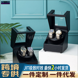 in stock wholesale leather 3-speed adjustable double watch automatic mechanical watch shaker electric winding winding box