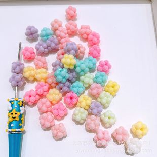 14*14mmֲ�q�ǹ�ɫ��÷��С������diy�֙C朴���P耳׿��Ʒ���