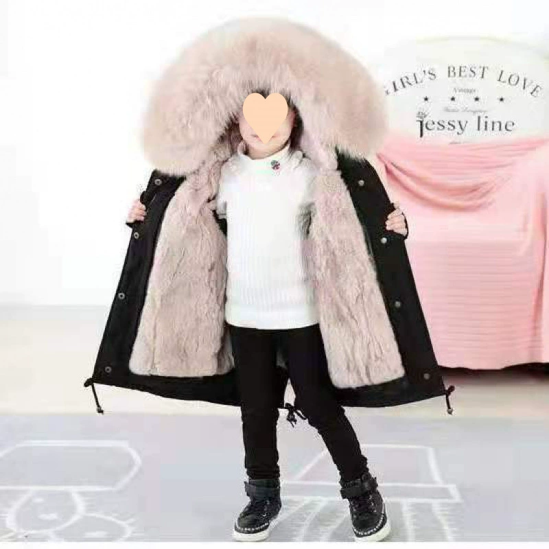 Warm children's removable down jacket for men and women