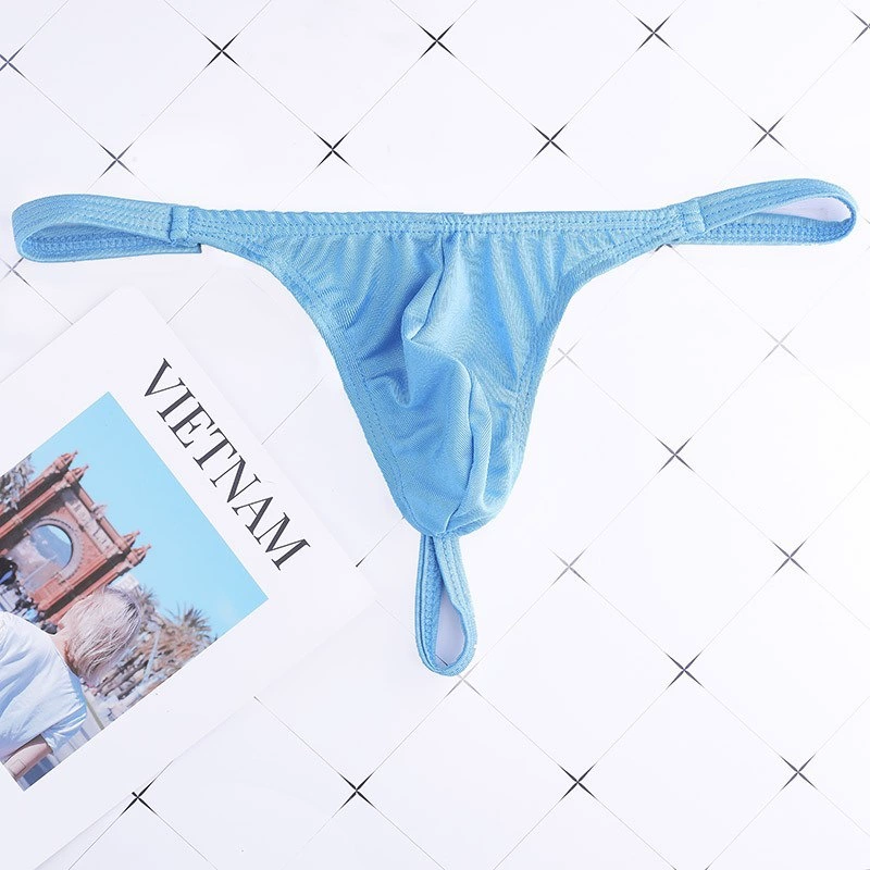 Мужские сексуальные стринги G-string европейского стиля, плавательная ткань, низкая талия — разные цвета и размеры