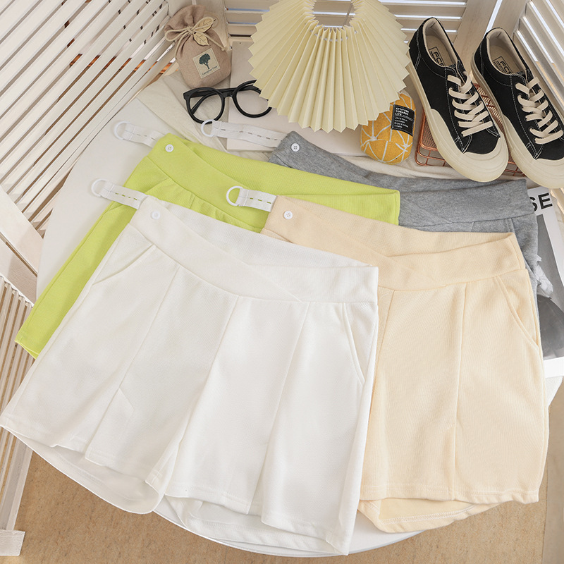 Pregnant Women's Shorts for Summer Thin Outer Wear Low Waist plus size Casual Loose Shorts Wide Leg Pants for Summer