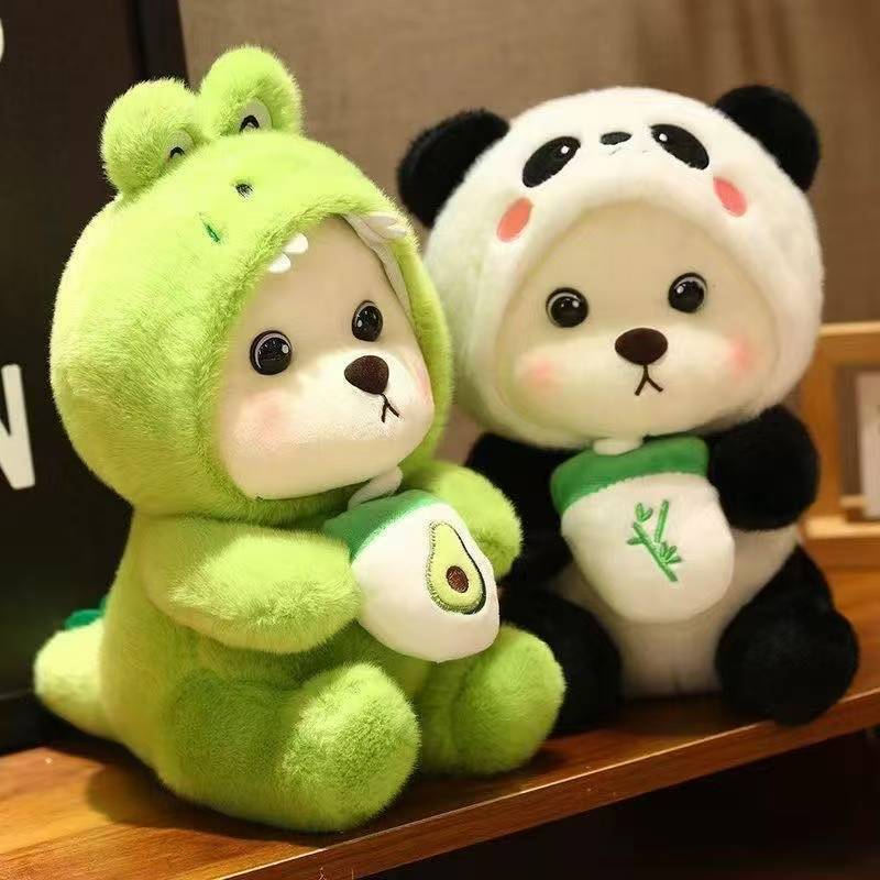 テディベア人形が豚、ユニコーン、パンダに変身するぬいぐるみ、子供用ぬいぐるみ、誕生日プレゼント、越境商品|undefined