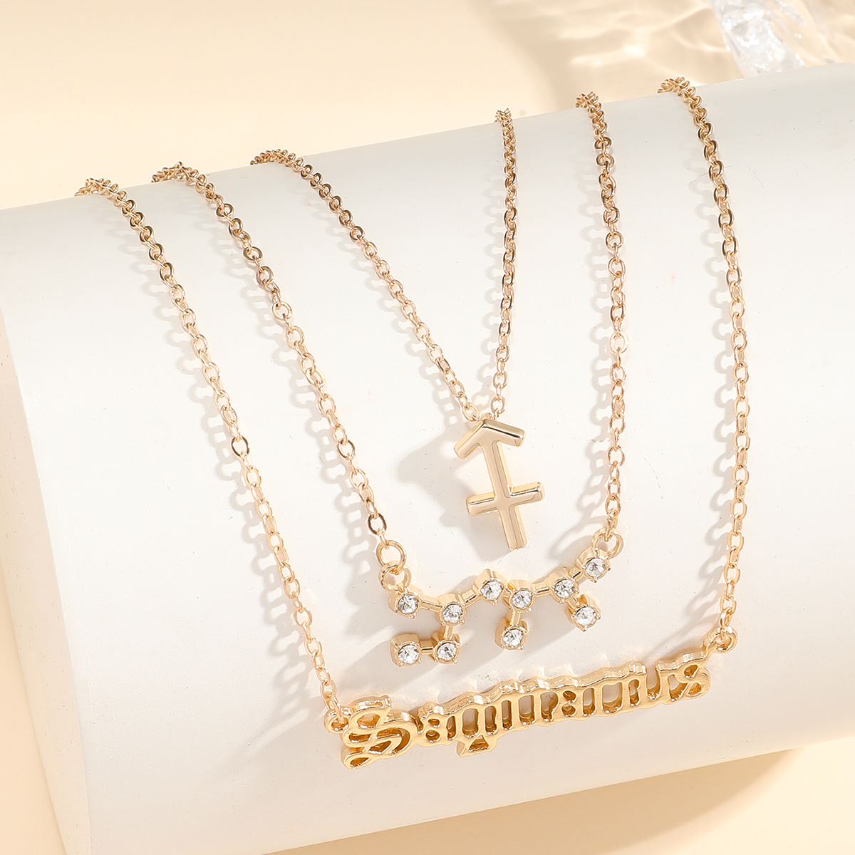 Alloy Material Constellation Pattern Casual Streetwear Constellation Alloy Inlay Zircon Women's Necklace