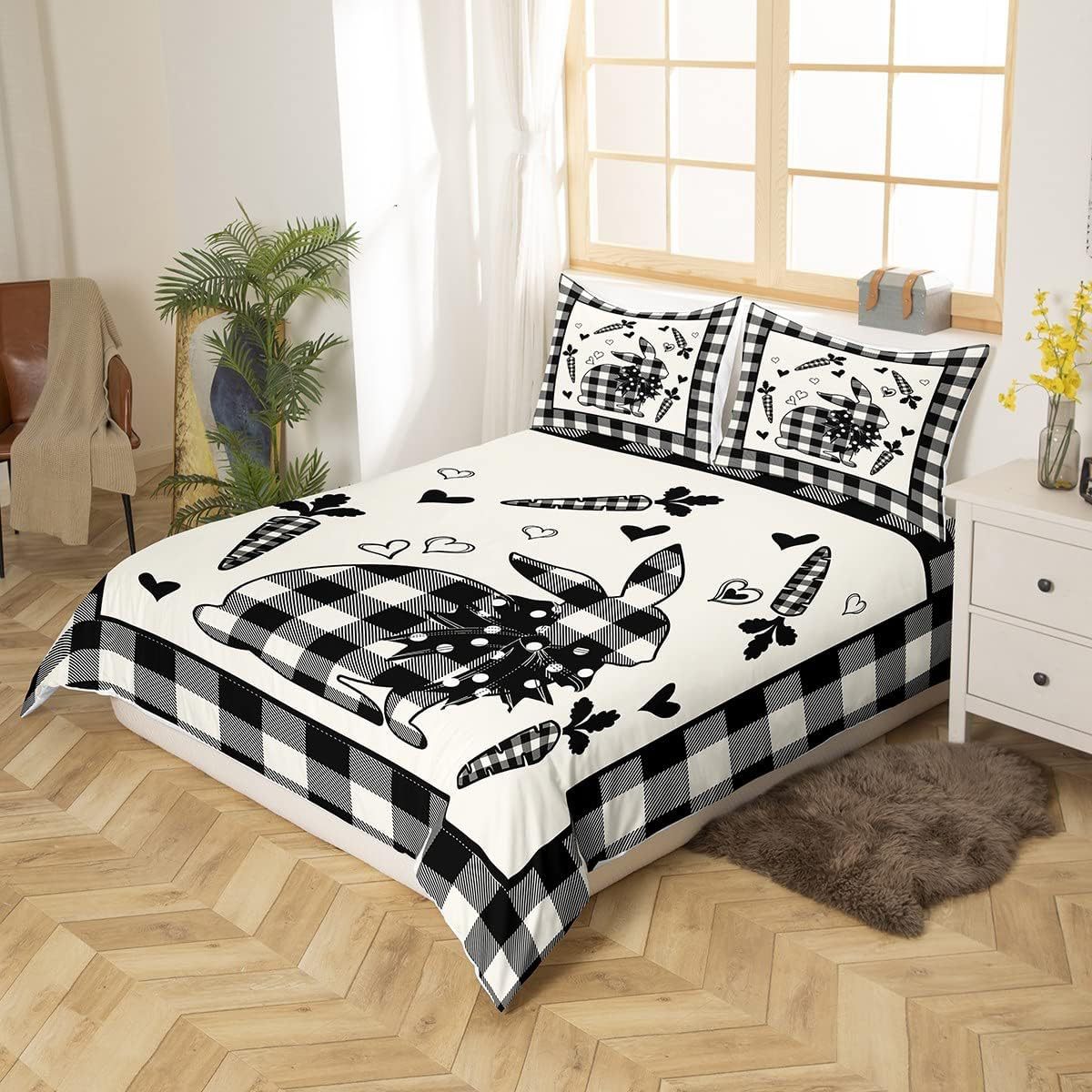 Rabbit with down, duvet cover, bedspread, set with animals