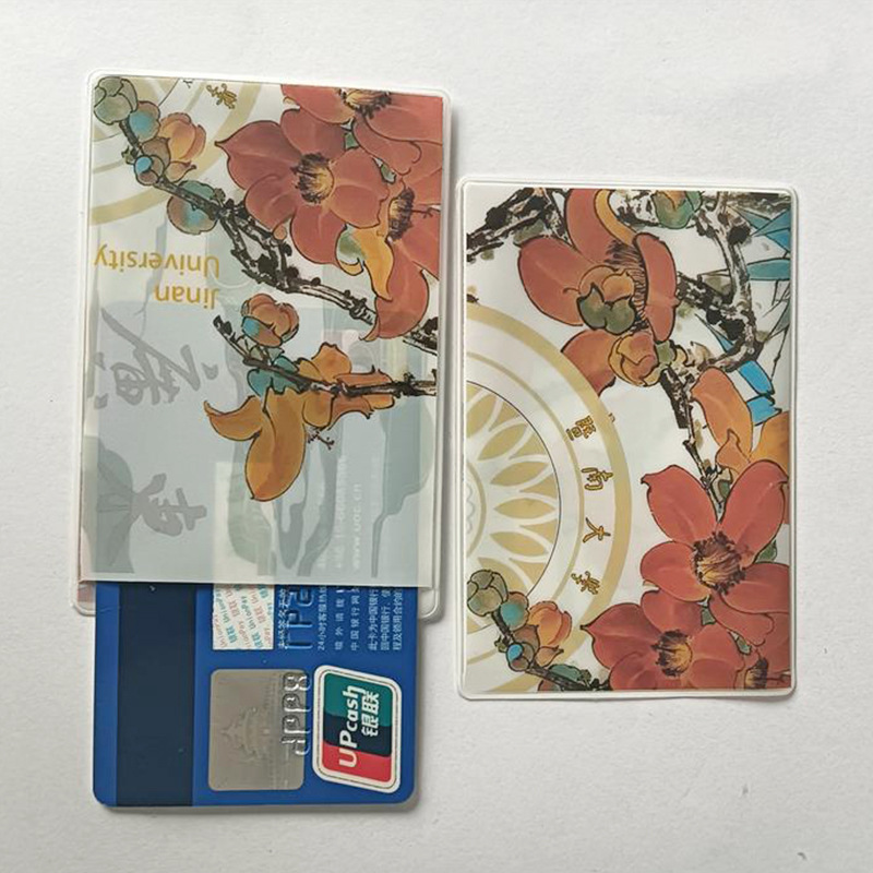 Anti-magnetic bank card Student meal card identity card access control bus card gift custom transparent PVC card sleeve