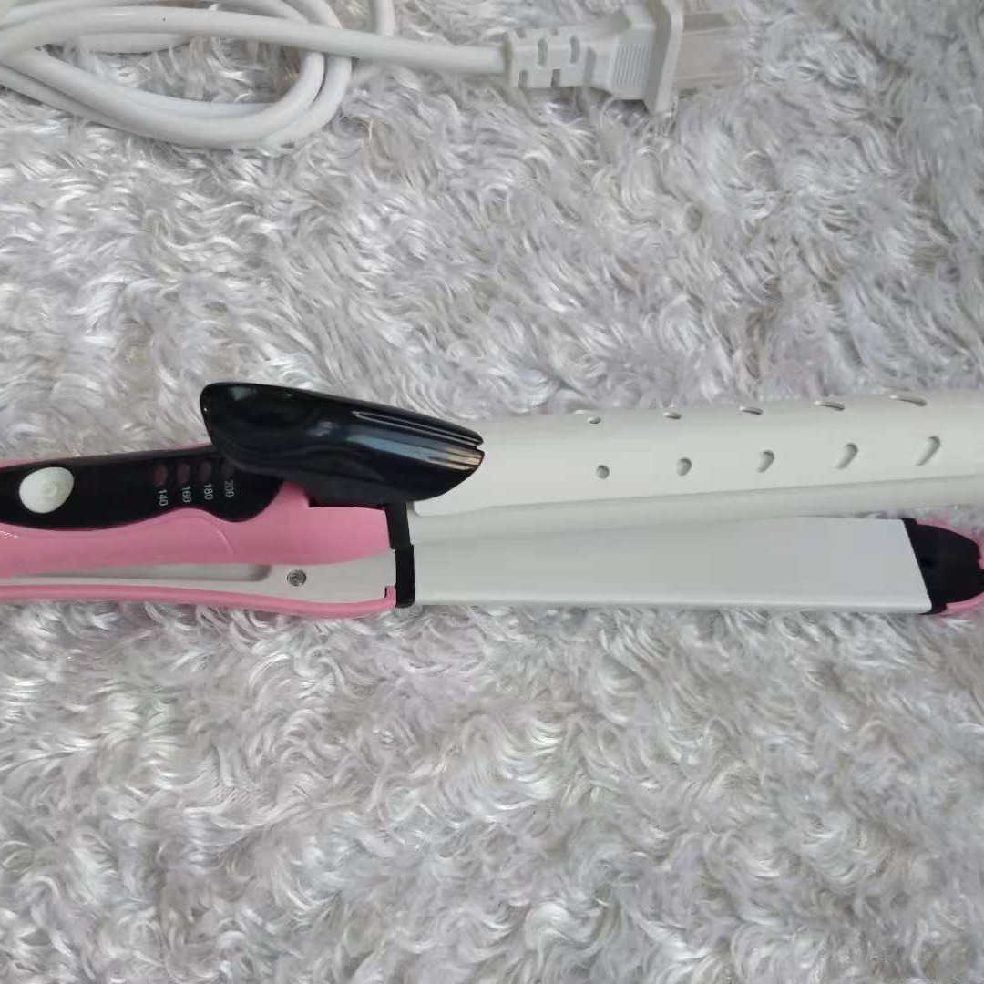 Bright 2109 hair curler breathable hole four-gear computer temperature control straight curly hair dual-use modeling puller splint rotation