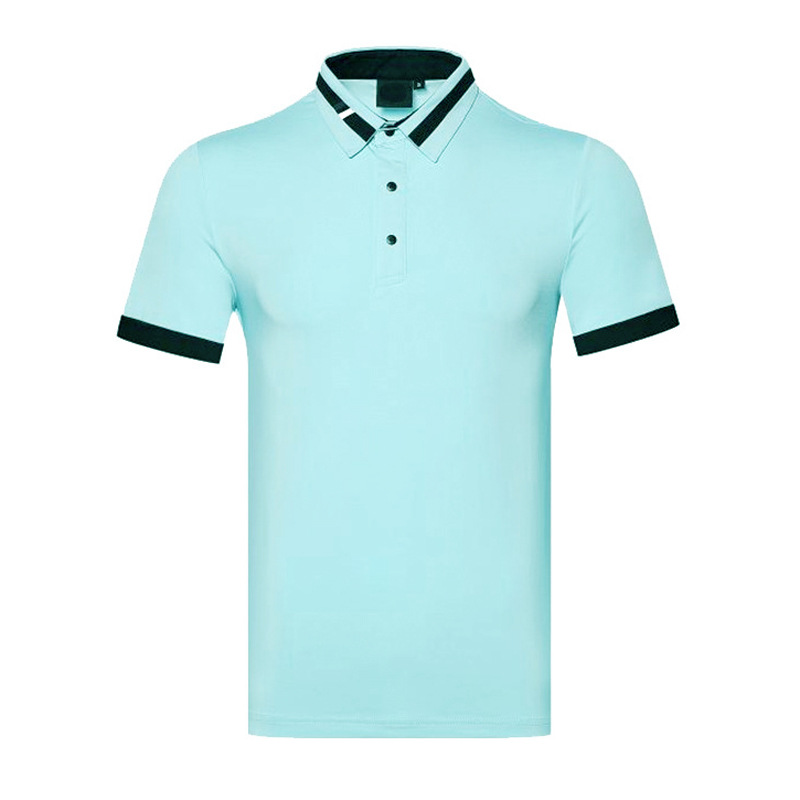 Spring and Summer Men's New Golf ShorT-sleeved T-shirT SweaT-wicking Casual SporTs POLO ShirT EvenT Group Plus LOGO Jersey